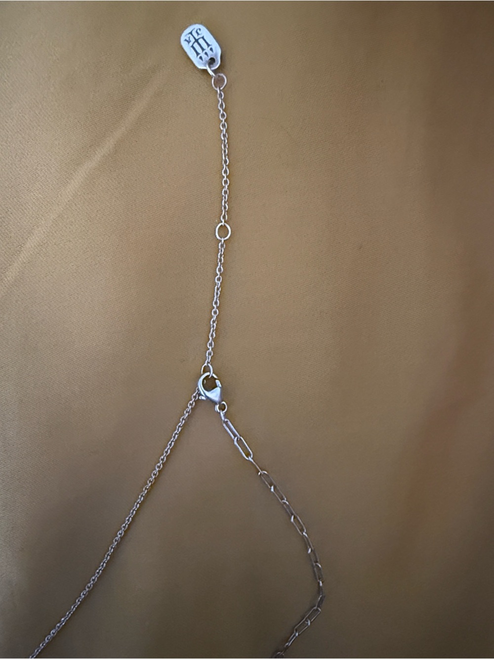 James Avery Silver Double-Chain Necklace with Cross Pendant - Picture 4 of 4